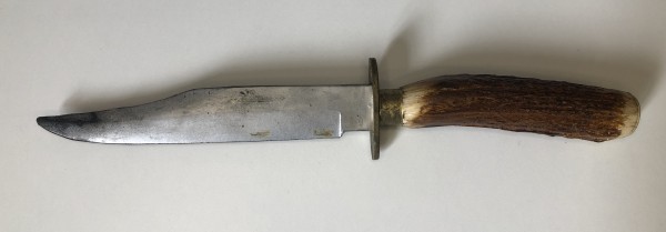 ANTLER HANDLE RIGID LATEX SOFT BLADE EDGE AND TIP KNIFE KN012B